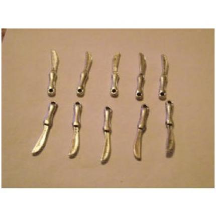 Lot de 10 couteau de 2,5 cm pour création bijoux
