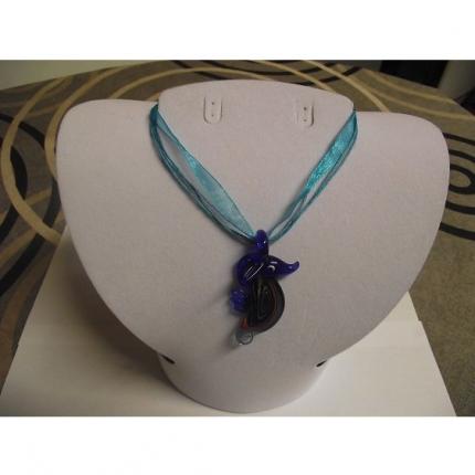 Collier-Murano-hippocampe-bleu marine