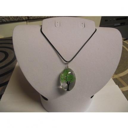 Collier-Murano-arbre de vie-vert